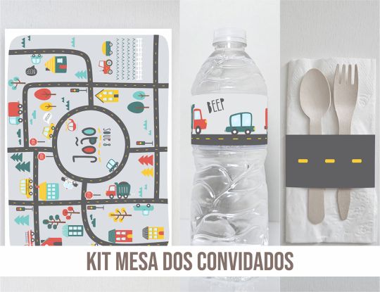 KIT MESA DOS CONVIDADOS CIDADE